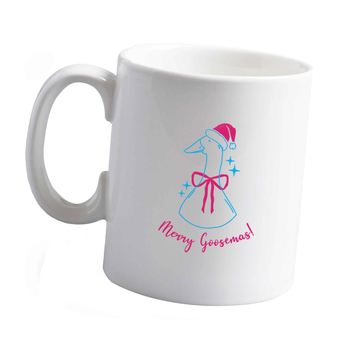 10 oz Merry goosemas ceramic mug left sided