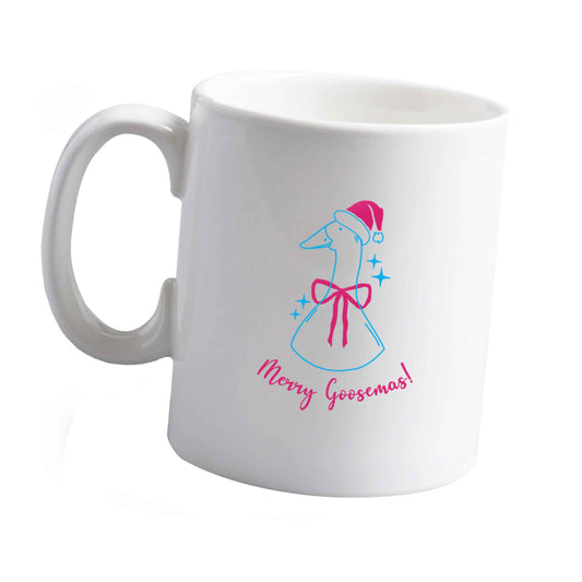 10 oz Merry goosemas ceramic mug left sided