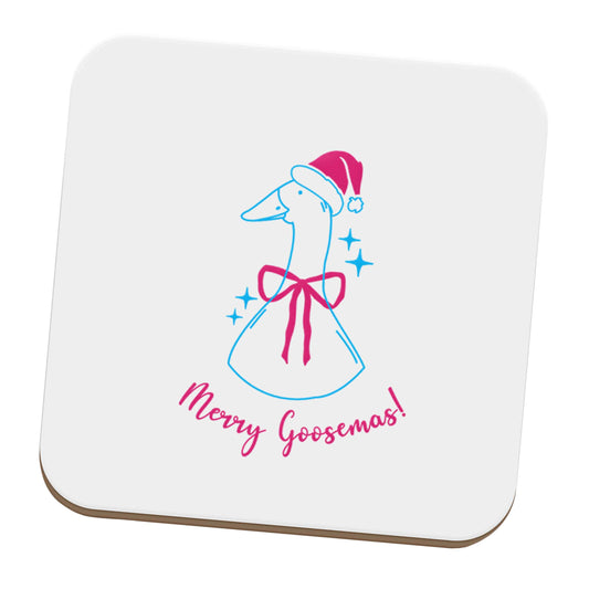Merry goosemas set of four coasters