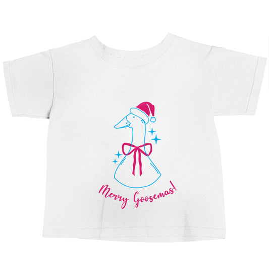 Merry goosemas white baby toddler Tshirt 2 Years