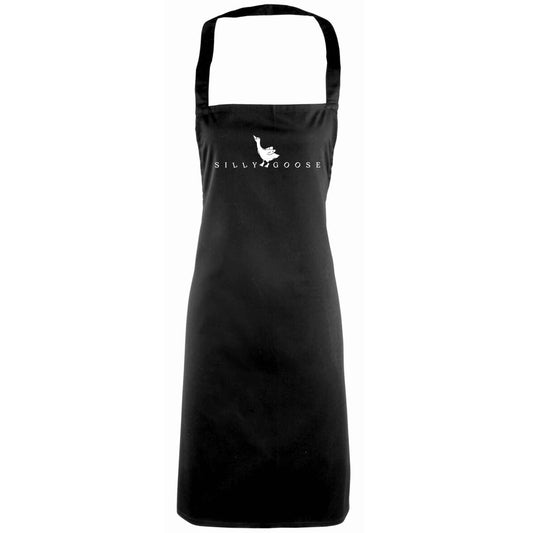Silly goose adults black apron