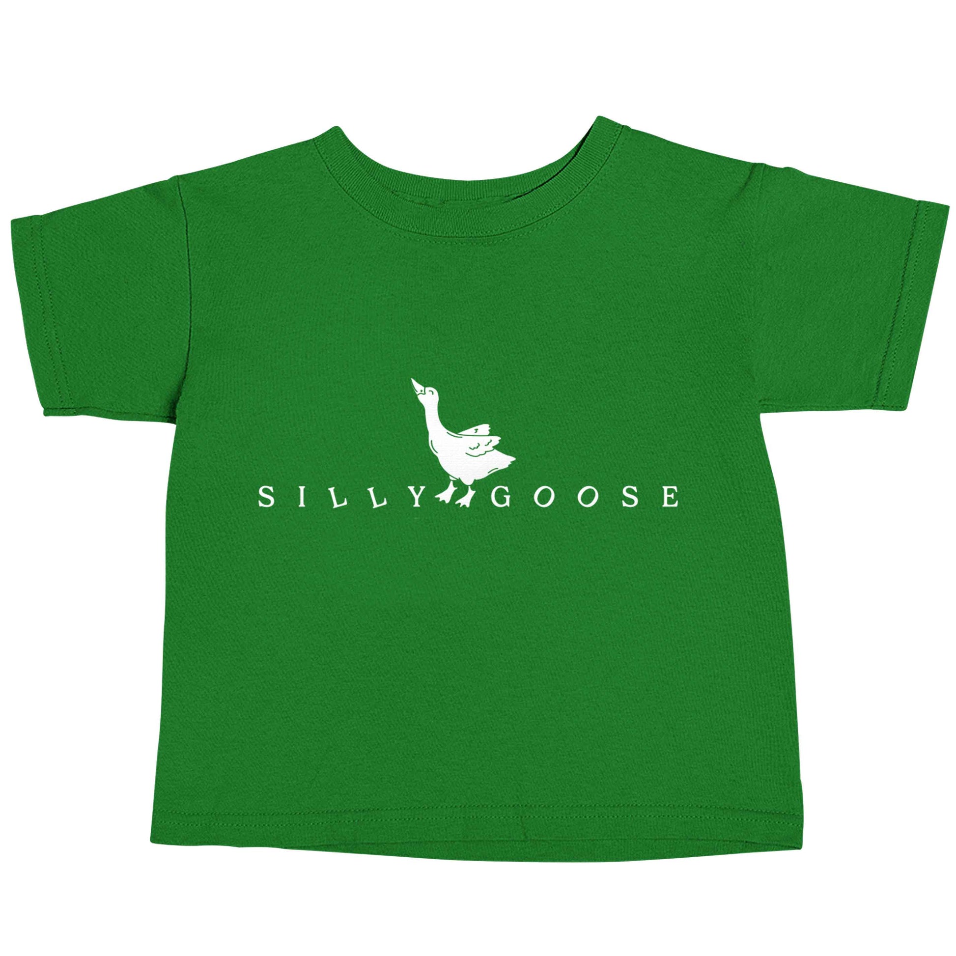 Silly goose green baby toddler Tshirt 2 Years