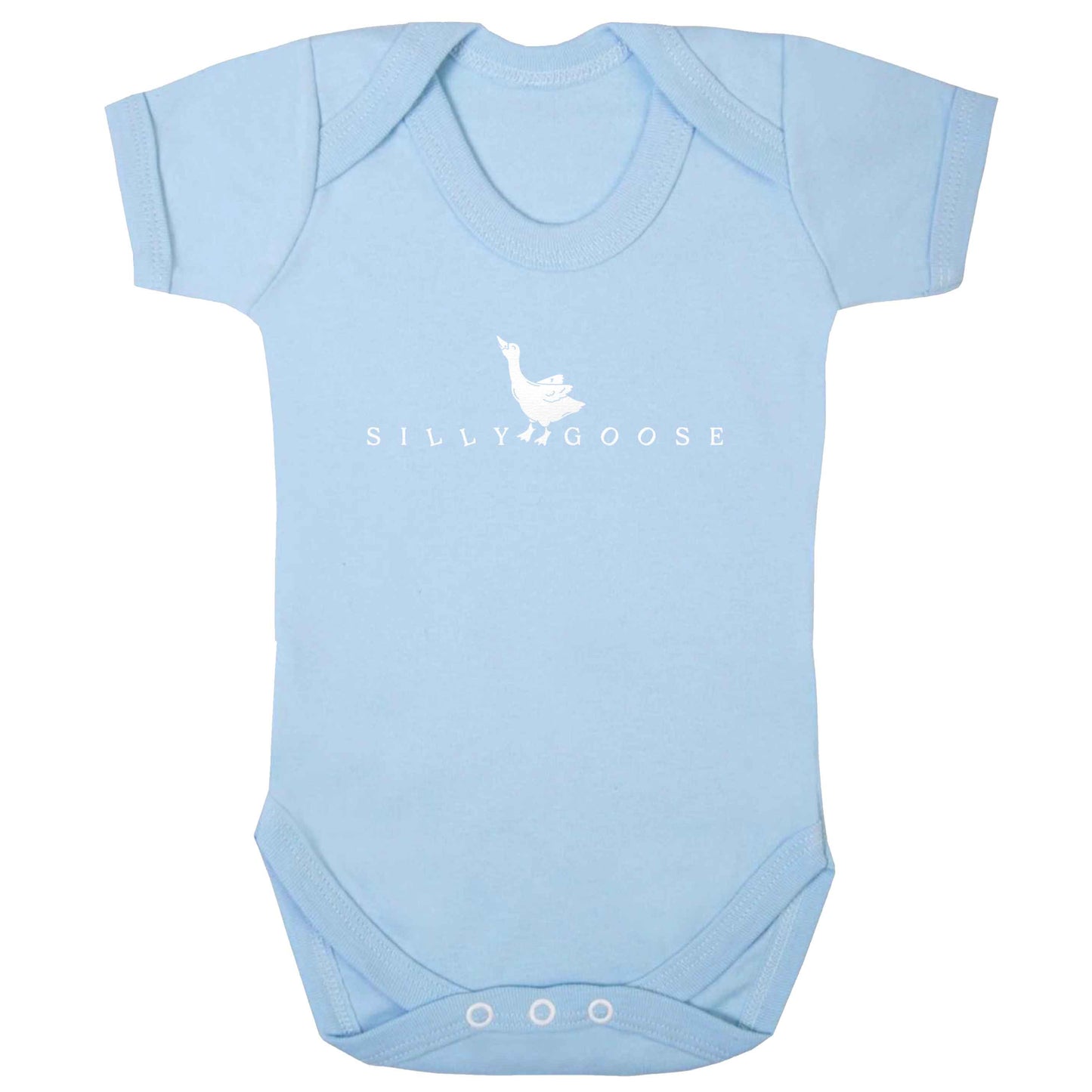 Silly goose baby bodysuit pale blue 18-24 months