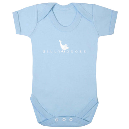 Silly goose baby bodysuit pale blue 18-24 months