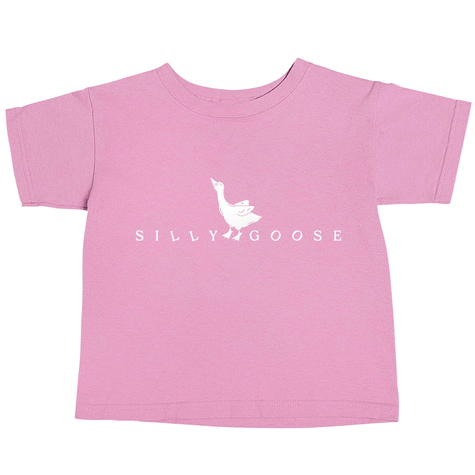 Silly goose light pink baby toddler Tshirt 2 Years