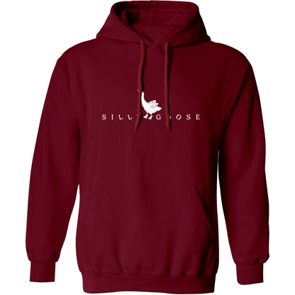 Silly goose adults unisex maroon hoodie 2XL