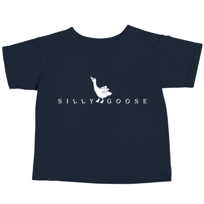 Silly goose navy baby toddler Tshirt 2 Years
