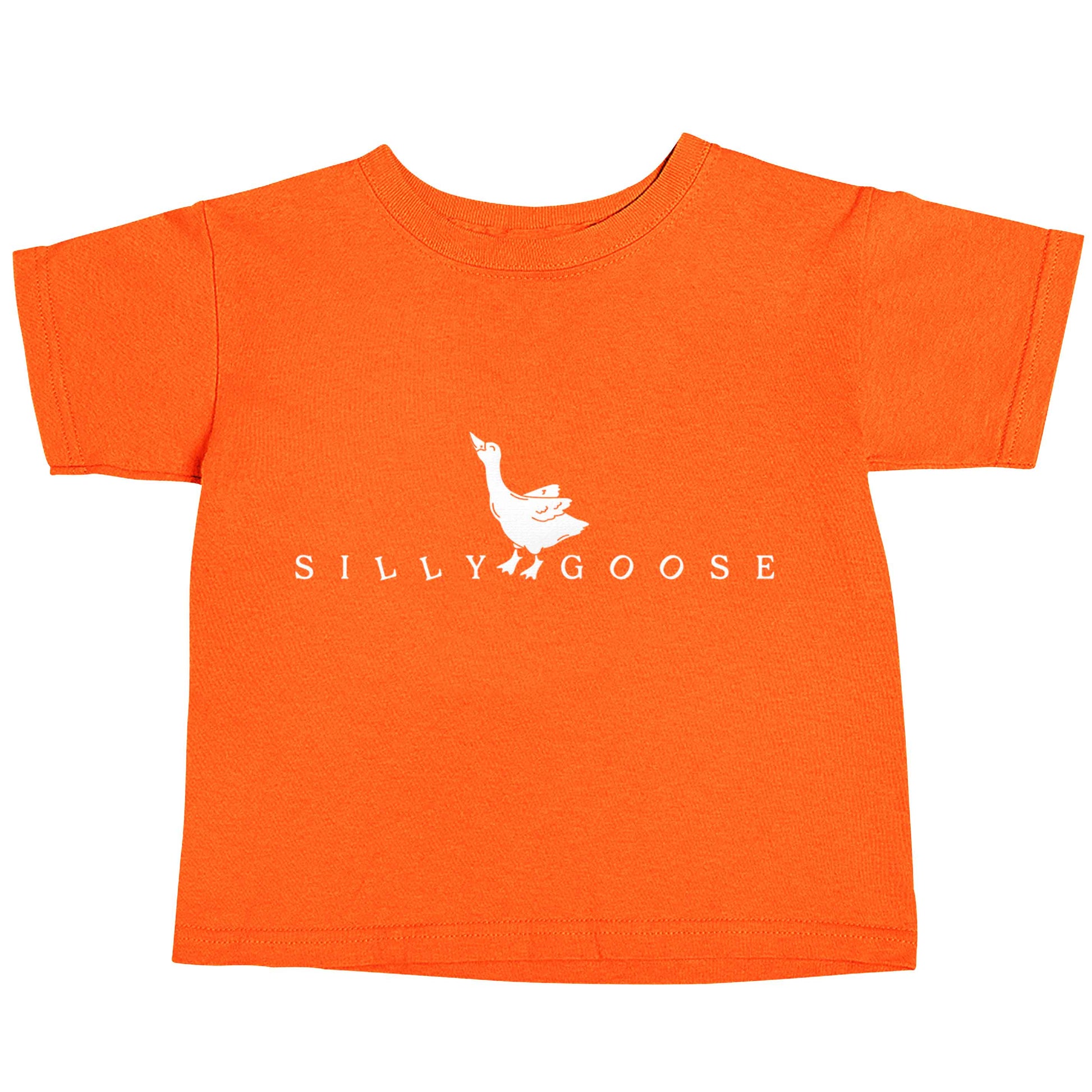 Silly goose orange baby toddler Tshirt 2 Years