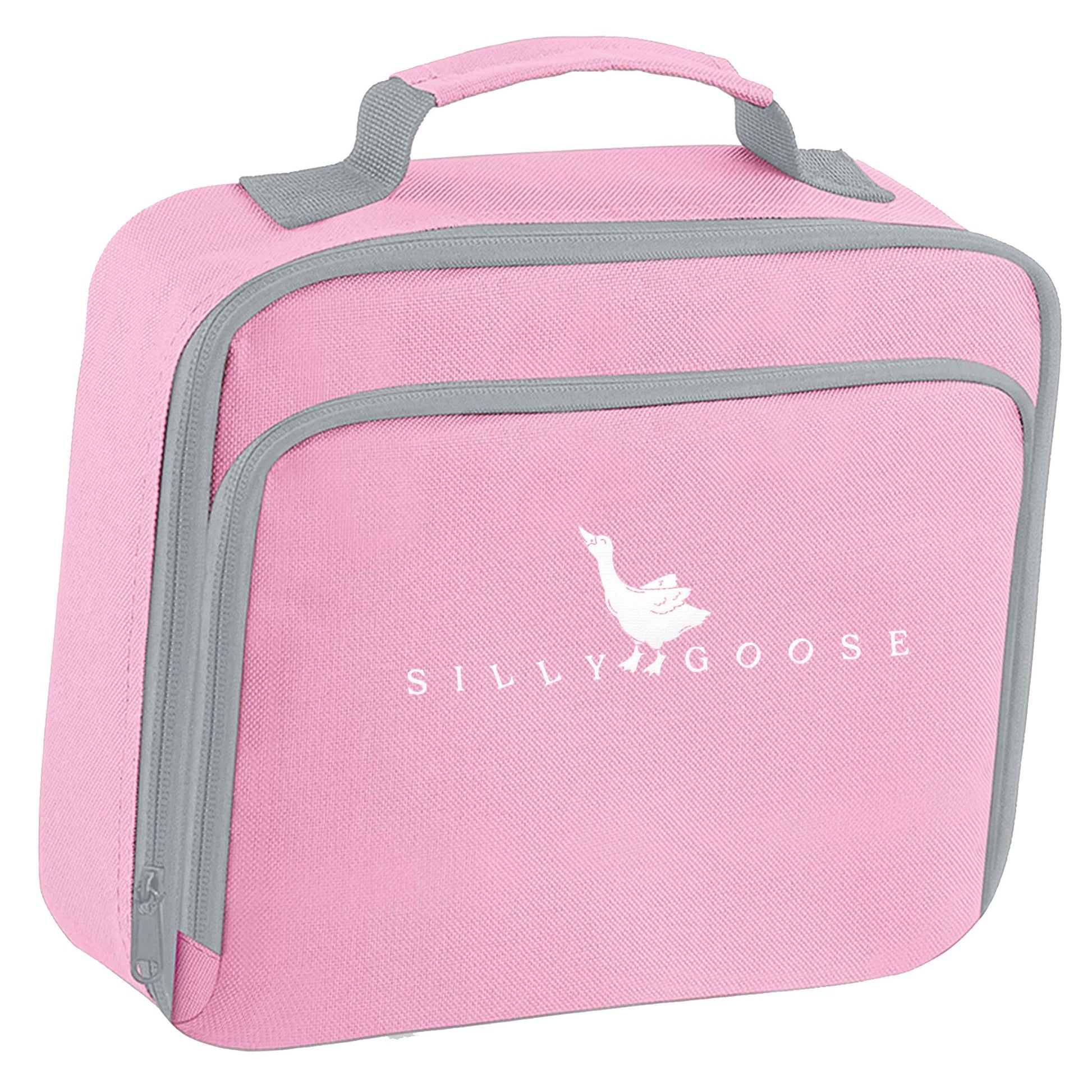 Silly goose insulated pink lunch bag cooler