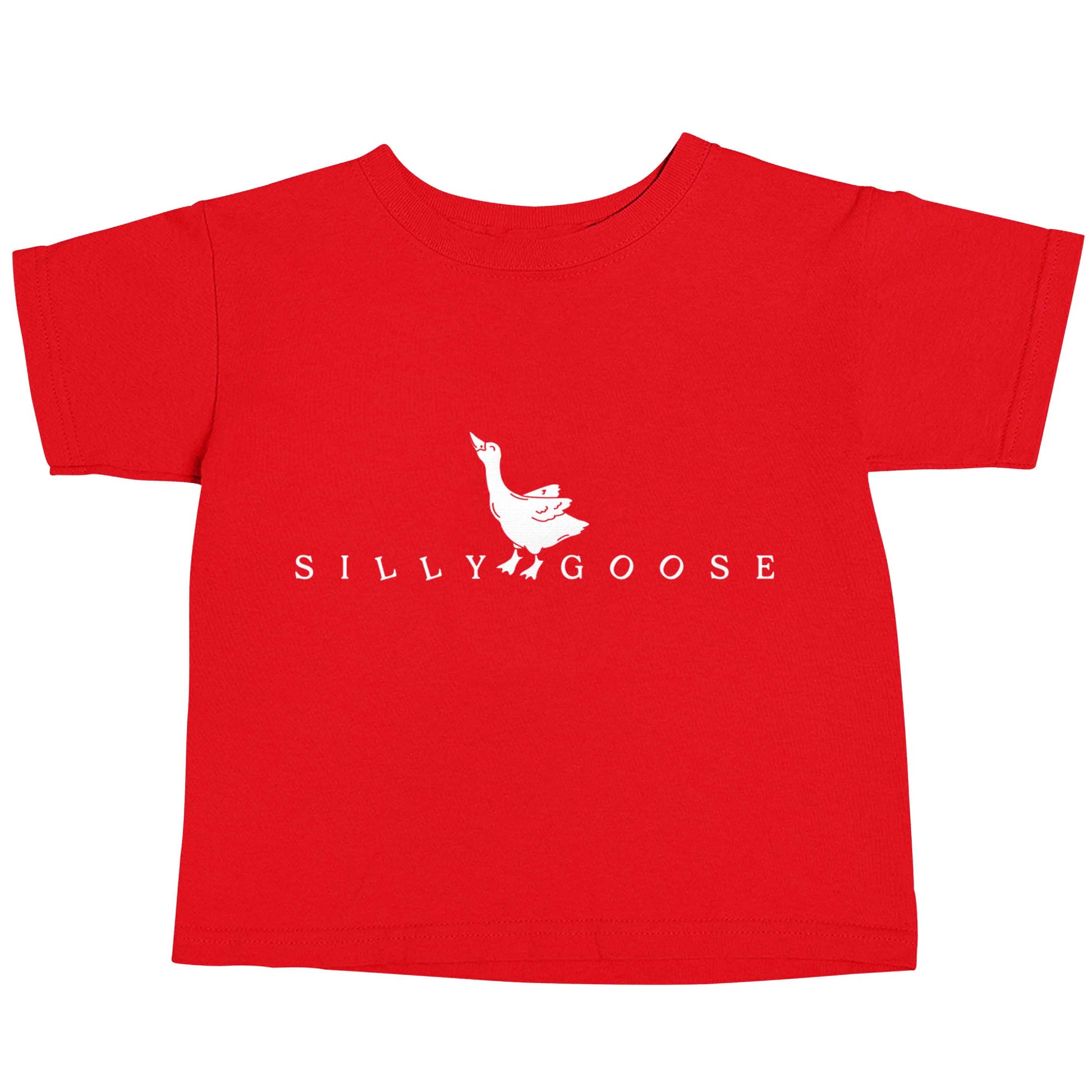 Silly goose red baby toddler Tshirt 2 Years