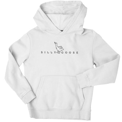 Silly goose children's white hoodie 12-13 Years