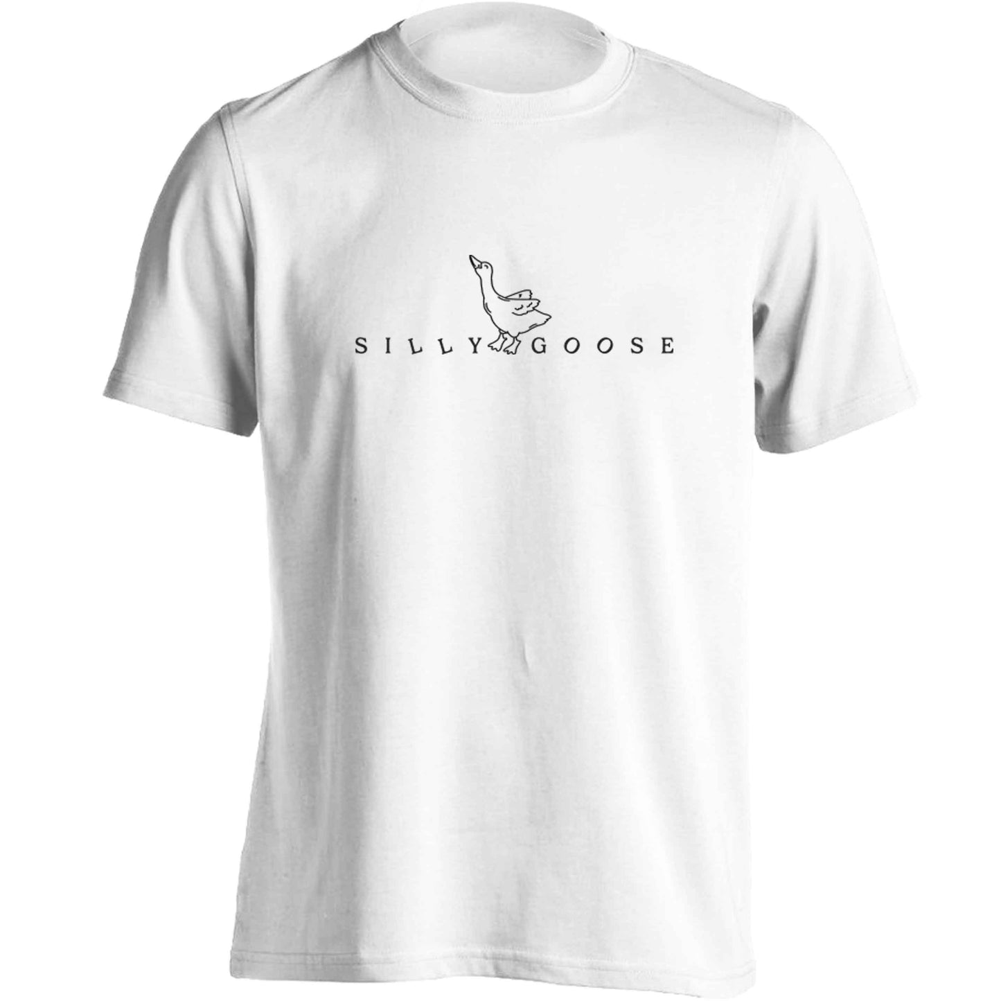 Silly goose adults unisex white Tshirt 2XL