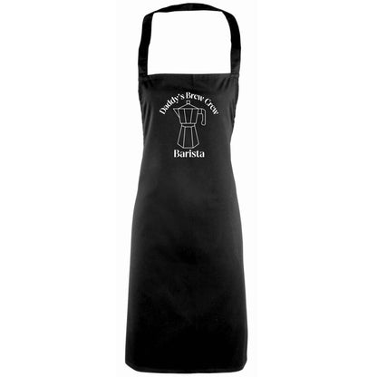 Daddy's brew crew adults black apron