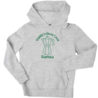 Daddy's brew crew children's grey hoodie 12-13 Years
