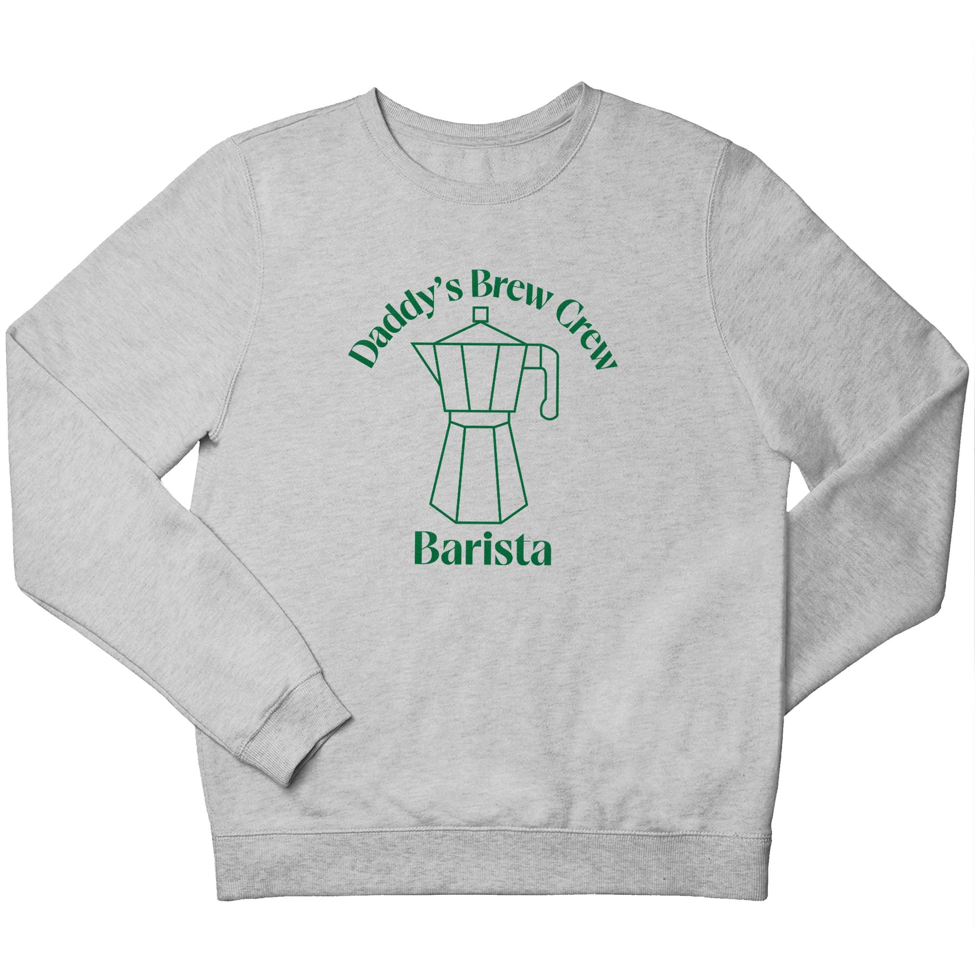 Daddy's brew crew children's grey sweater 12-13 Years