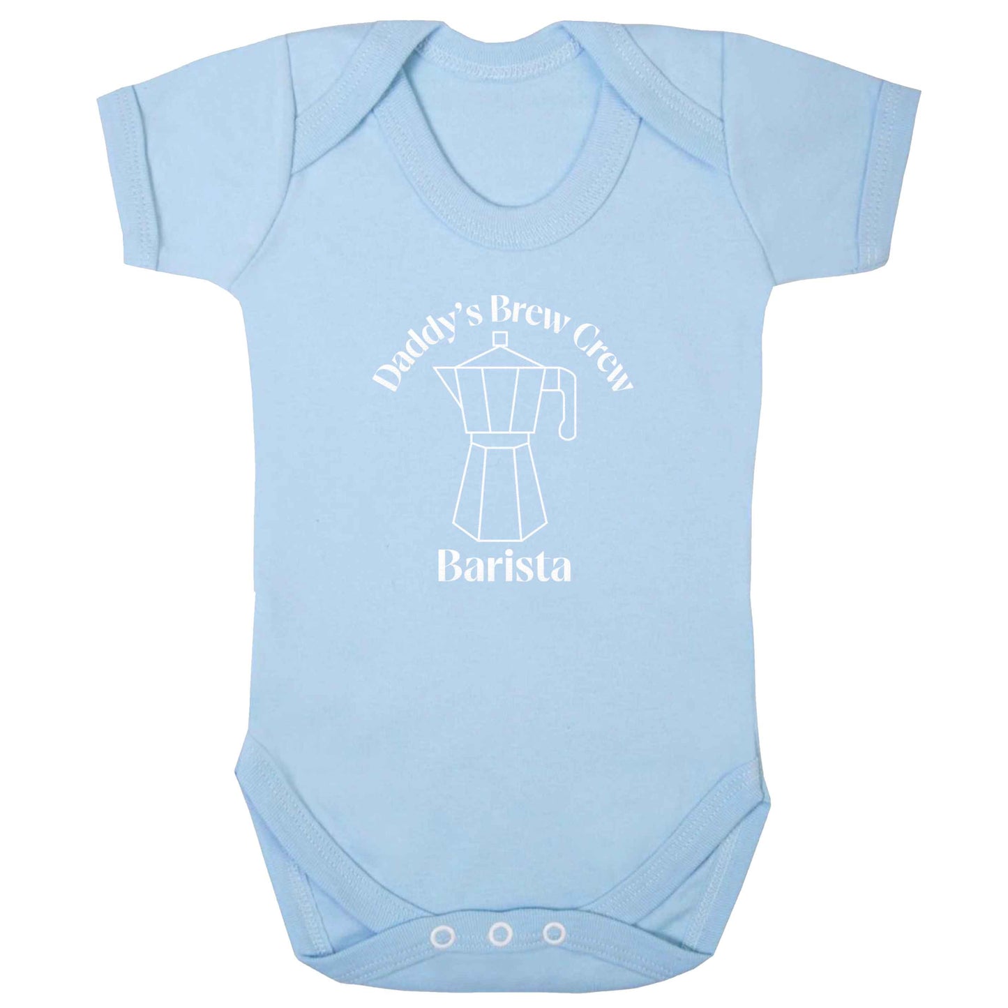 Daddy's brew crew baby bodysuit pale blue 18-24 months