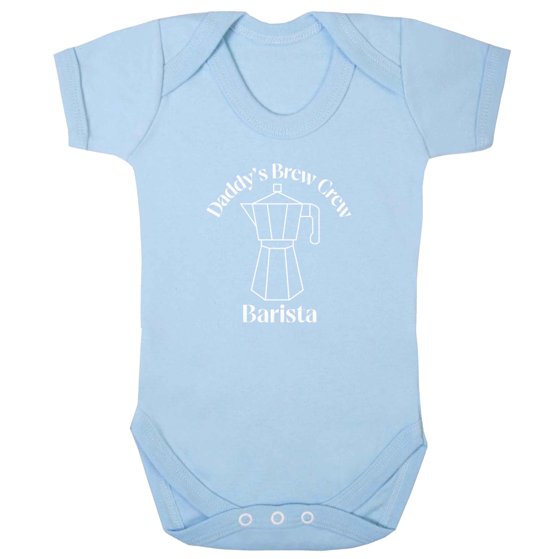 Daddy's brew crew baby bodysuit pale blue 18-24 months