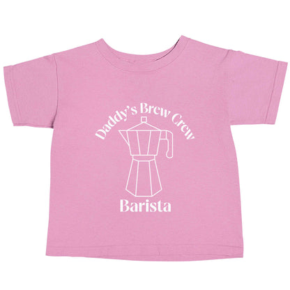 Daddy's brew crew light pink baby toddler Tshirt 2 Years