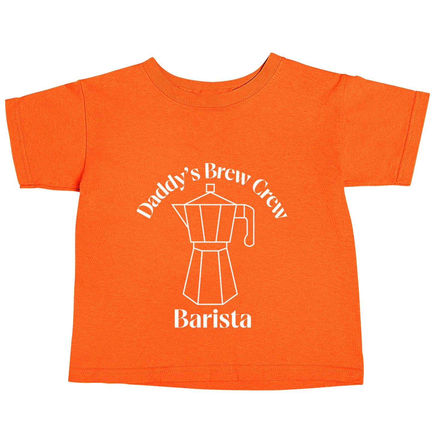 Daddy's brew crew orange baby toddler Tshirt 2 Years