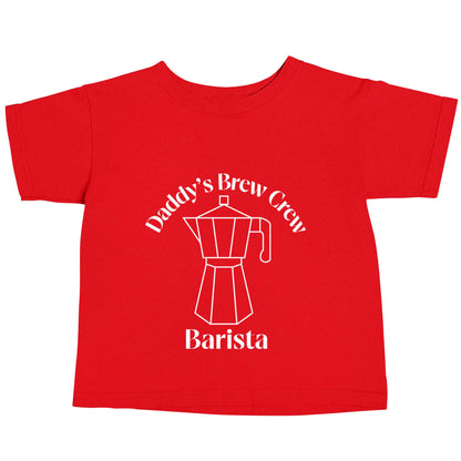 Daddy's brew crew red baby toddler Tshirt 2 Years