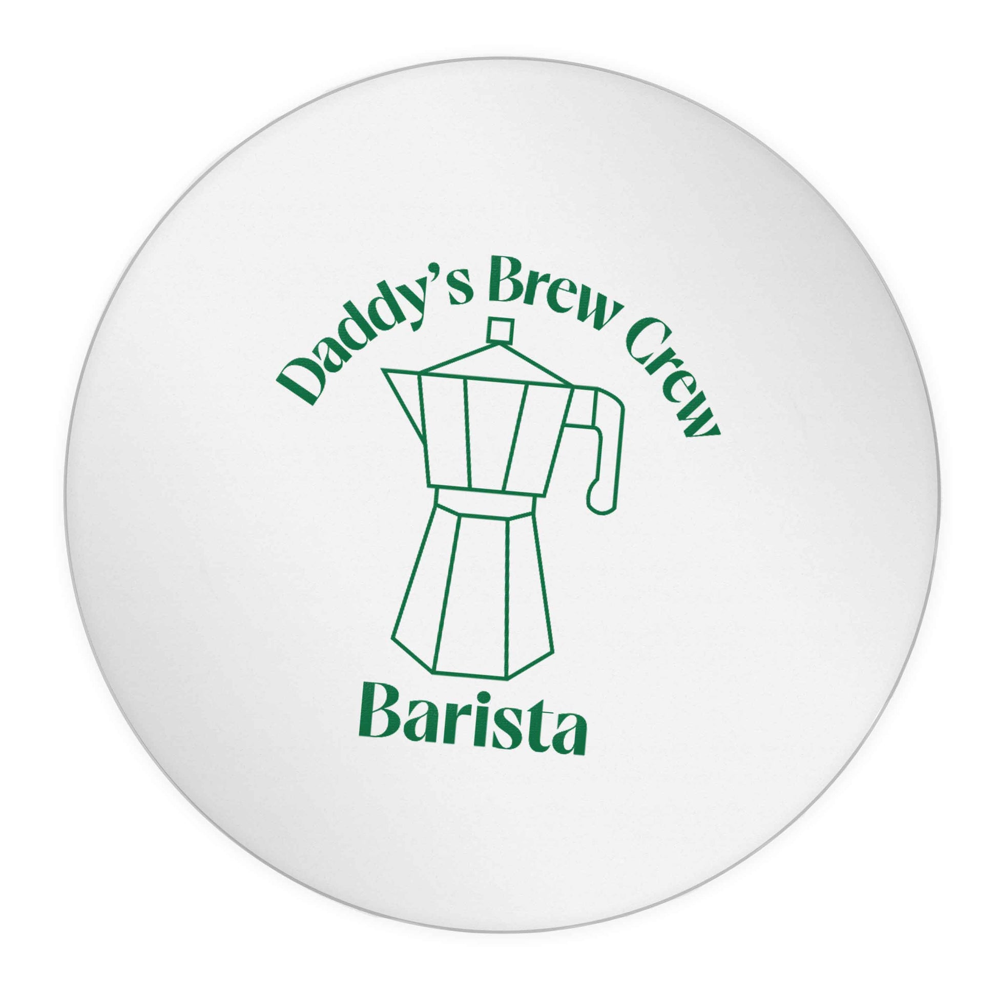 Daddy's brew crew 24 @ 45mm matt circle stickers