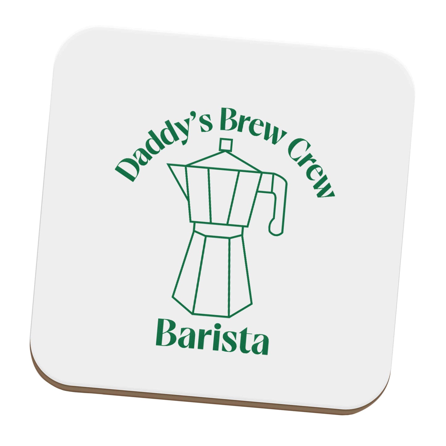 Daddy's brew crew set of four coasters