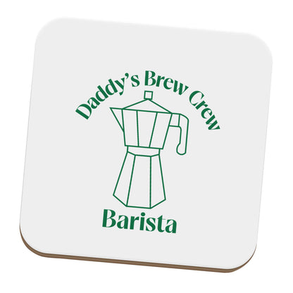 Daddy's brew crew set of four coasters
