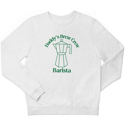 Daddy's brew crew children's white sweater 12-13 Years