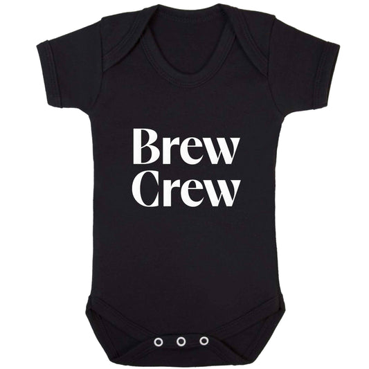 Brew crew baby bodysuit black 18-24 months