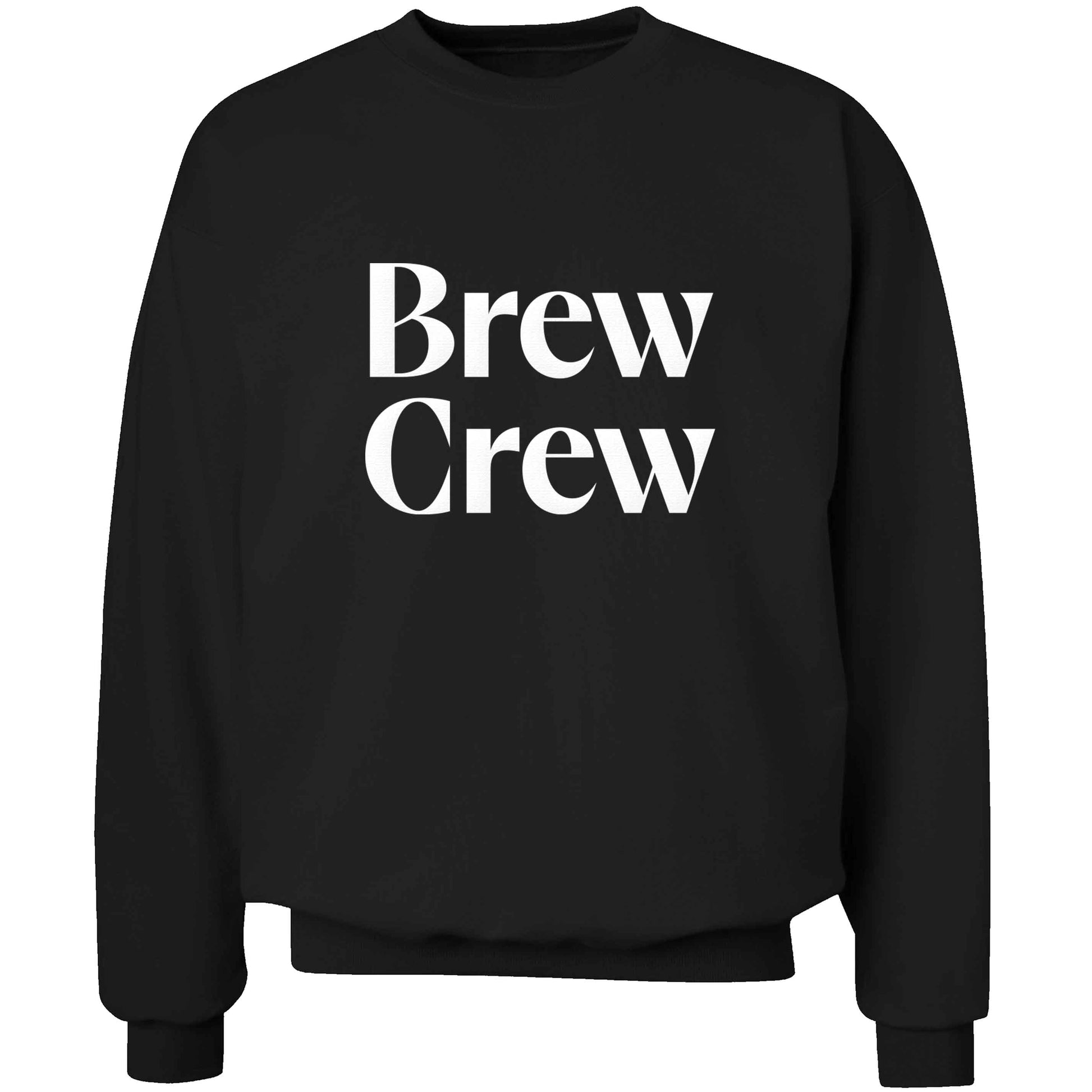 Brew crew adult's unisex black sweater 2XL