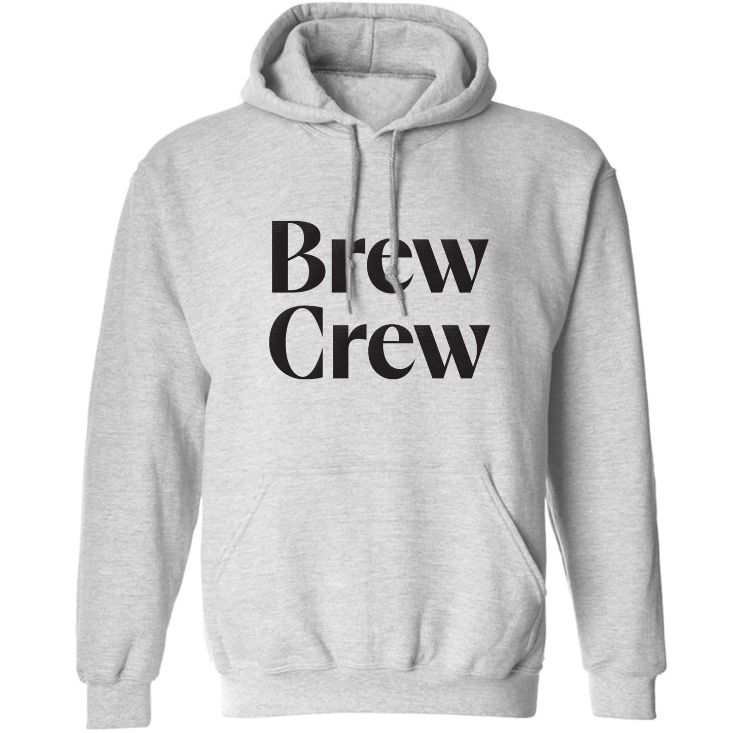 Brew crew adults unisex grey hoodie 2XL