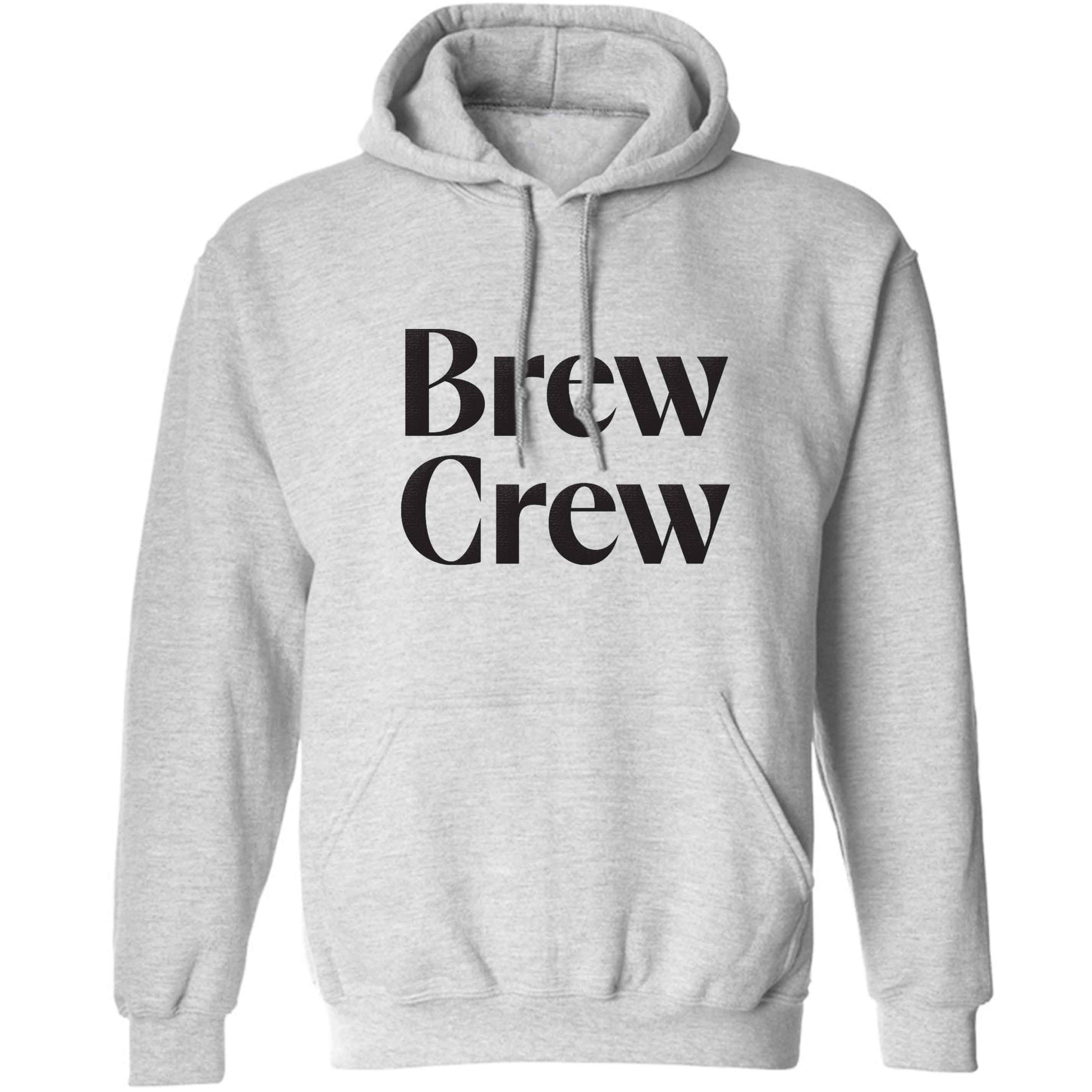 Brew crew adults unisex grey hoodie 2XL