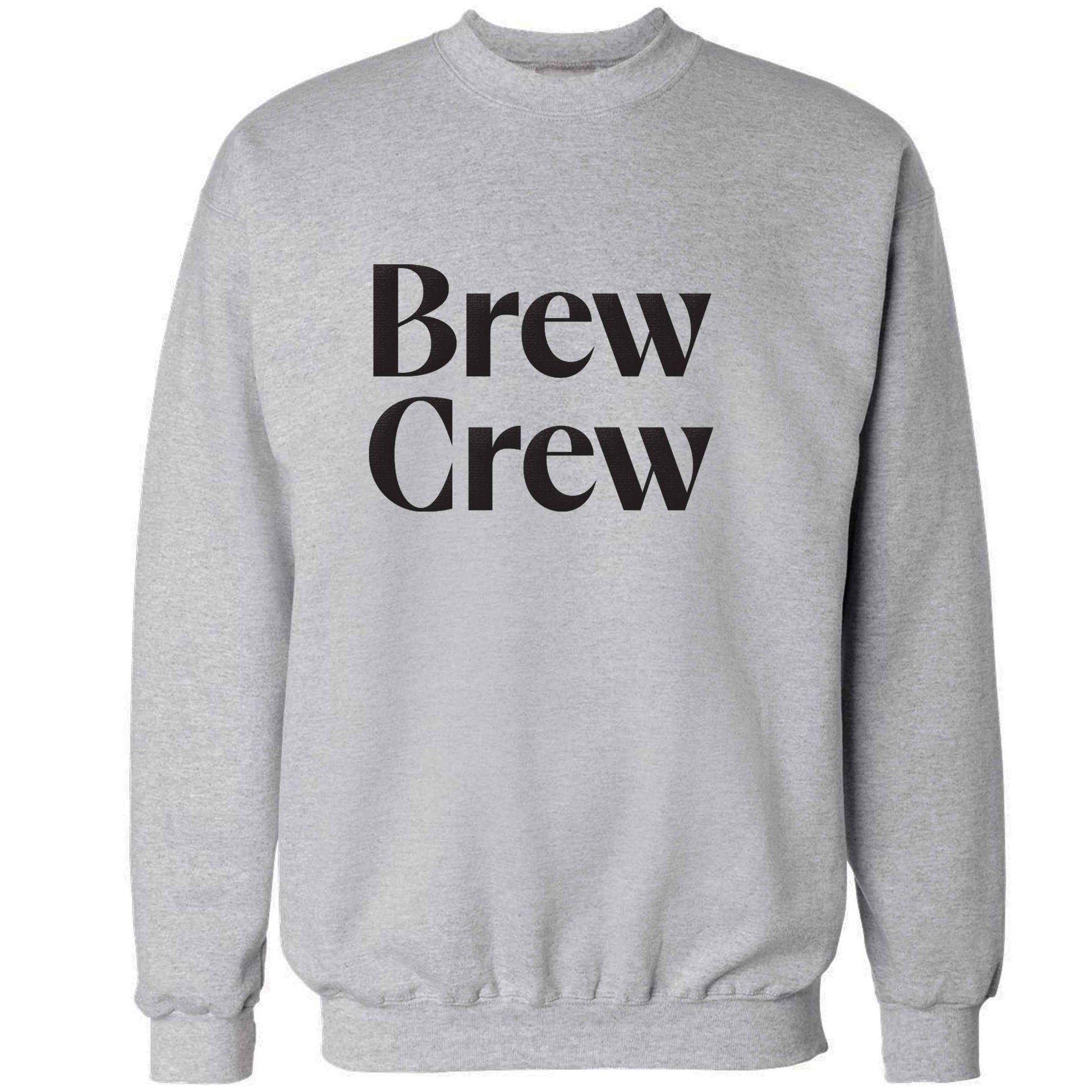 Brew crew adult's unisex grey sweater 2XL
