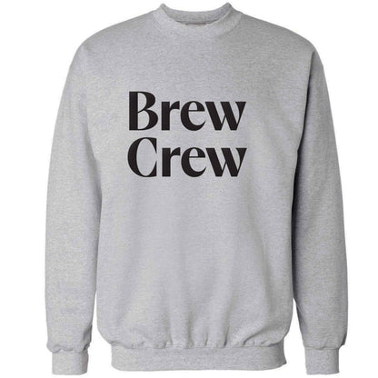 Brew crew adult's unisex grey sweater 2XL