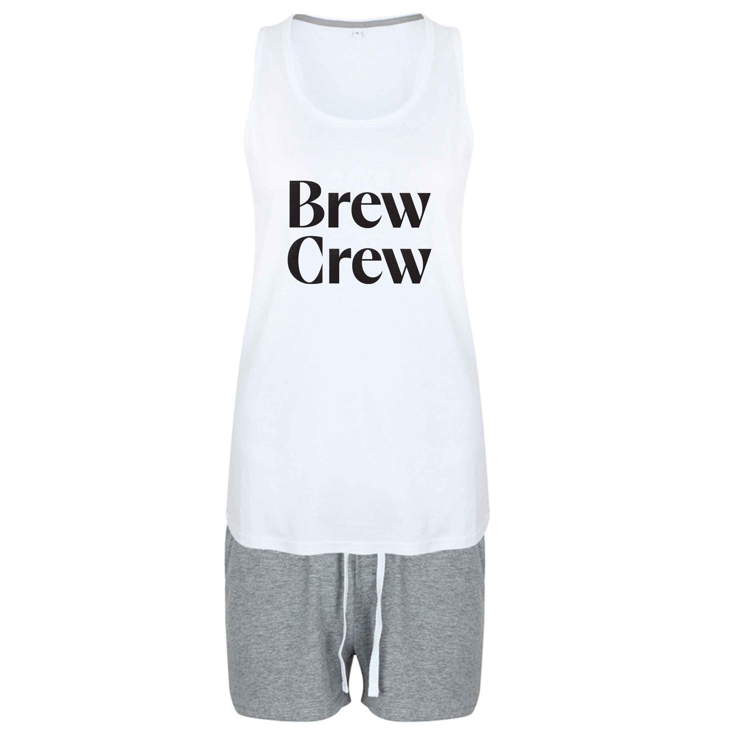 Brew crew size XL women's pyjama shorts set in pink 