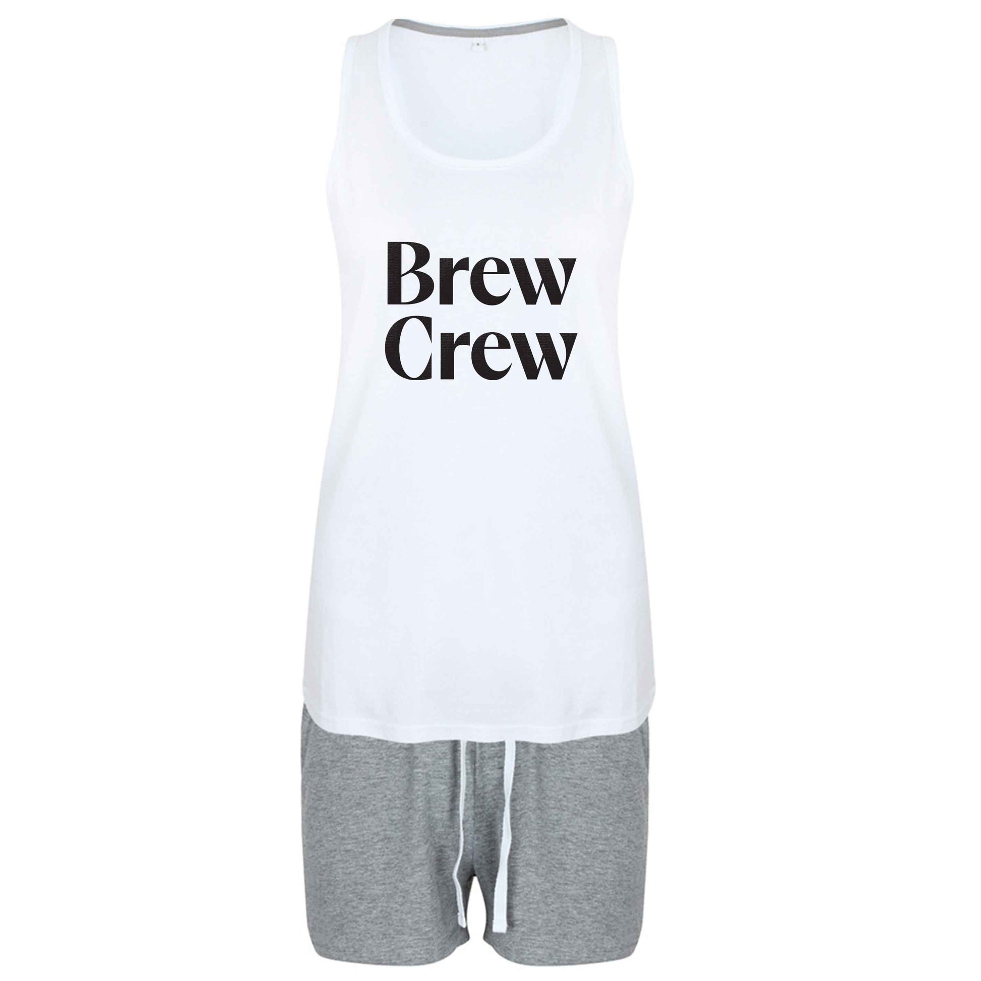 Brew crew size XL women's pyjama shorts set in pink 