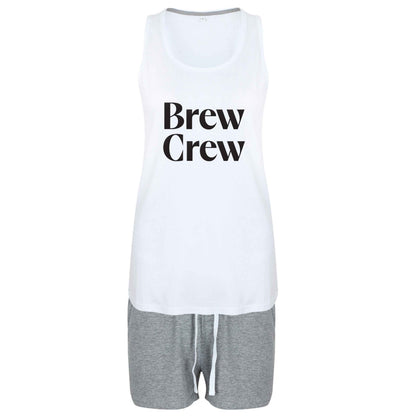 Brew crew size XL women's pyjama shorts set in pink 