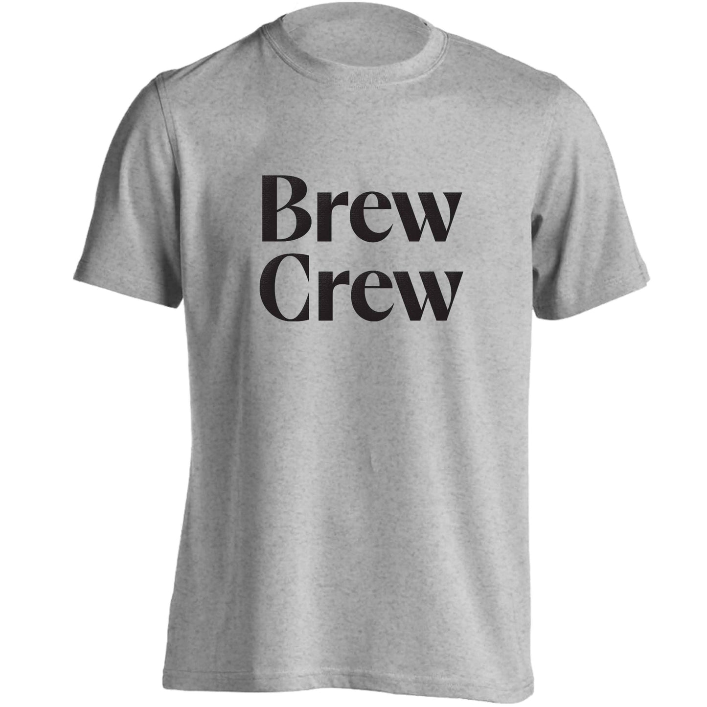 Brew crew adults unisex grey Tshirt 2XL