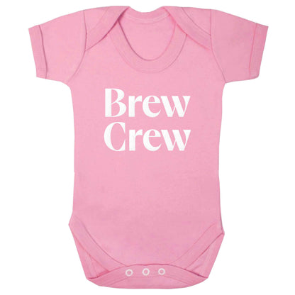 Brew crew baby bodysuit pale pink 18-24 months