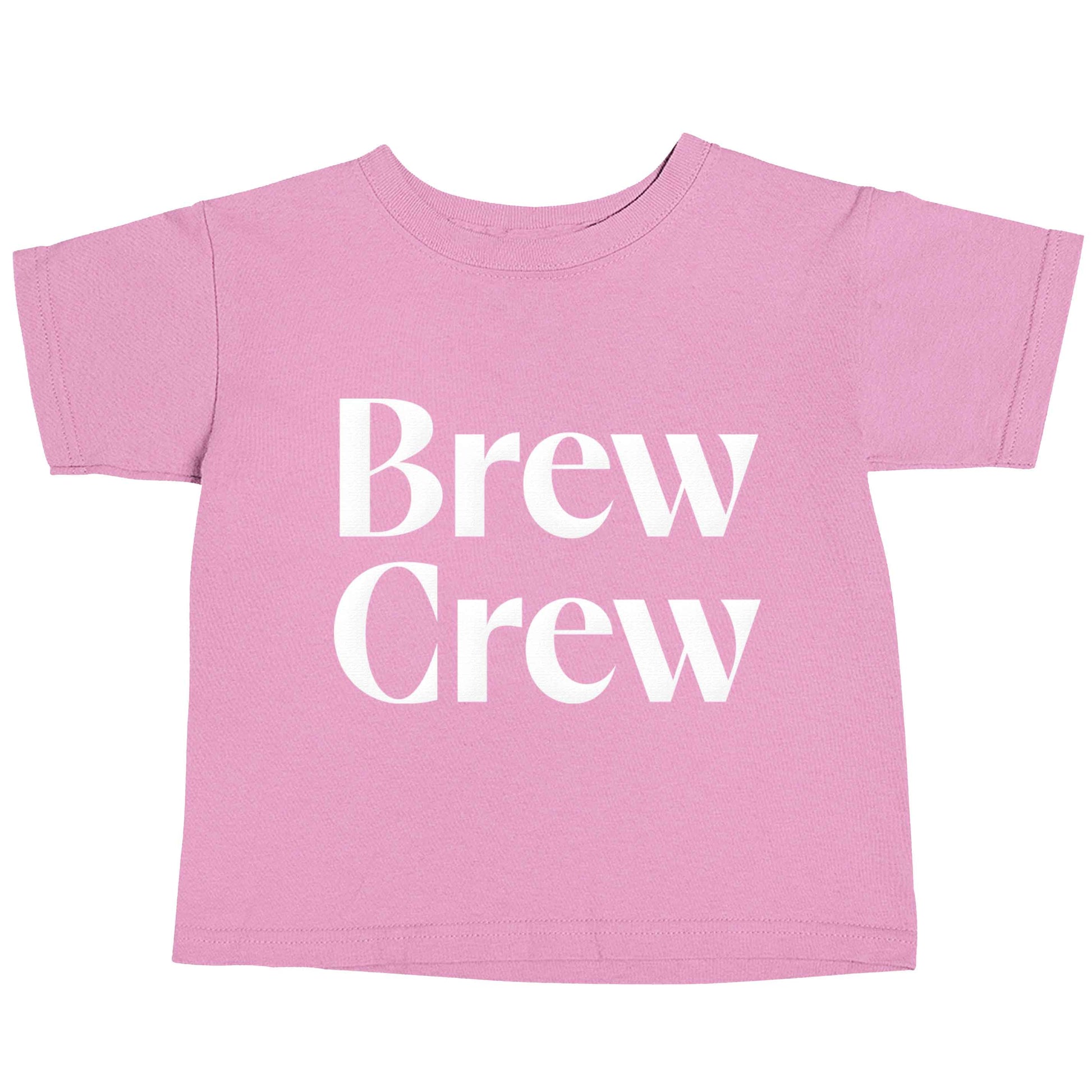 Brew crew light pink baby toddler Tshirt 2 Years