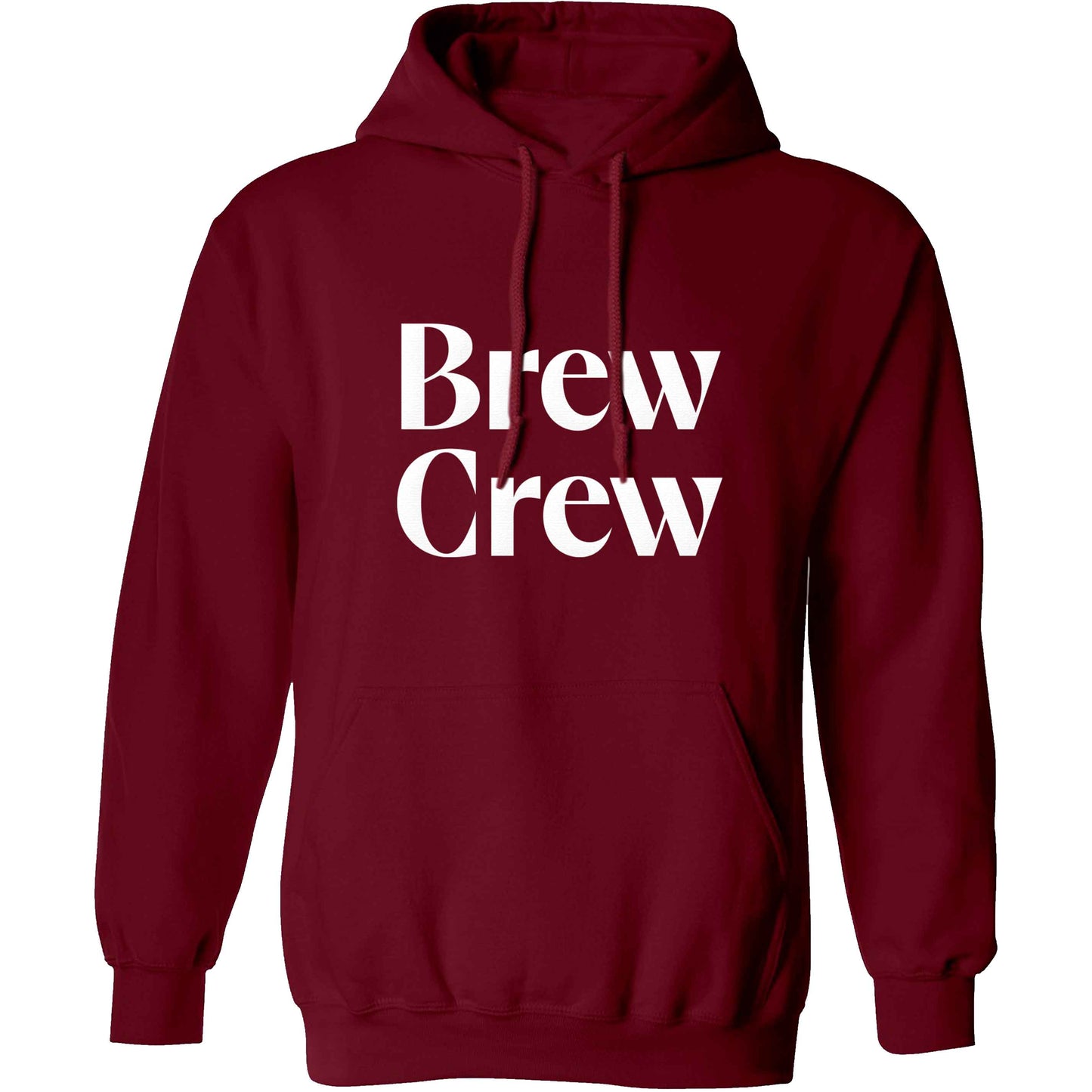 Brew crew adults unisex maroon hoodie 2XL