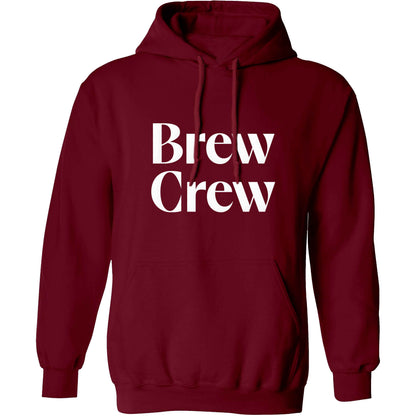Brew crew adults unisex maroon hoodie 2XL
