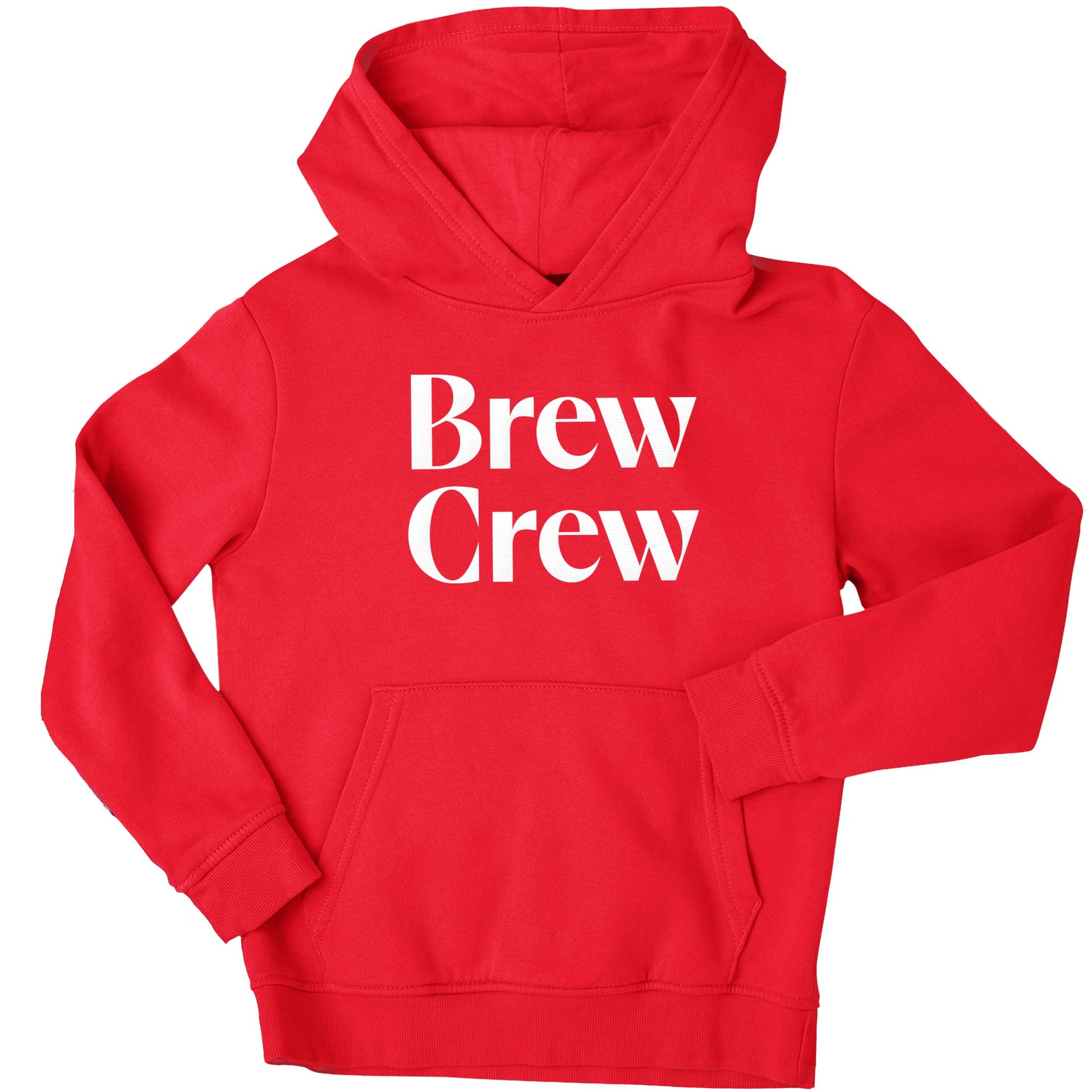 Brew crew children's red hoodie 12-13 Years