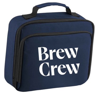 Brew crew insulated navy lunch bag cooler