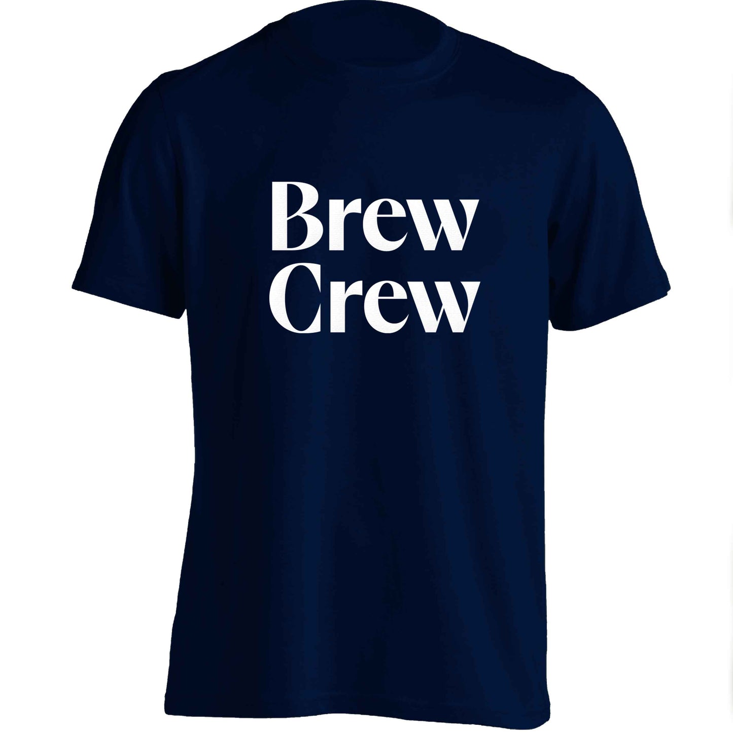 Brew crew adults unisex navy Tshirt 2XL