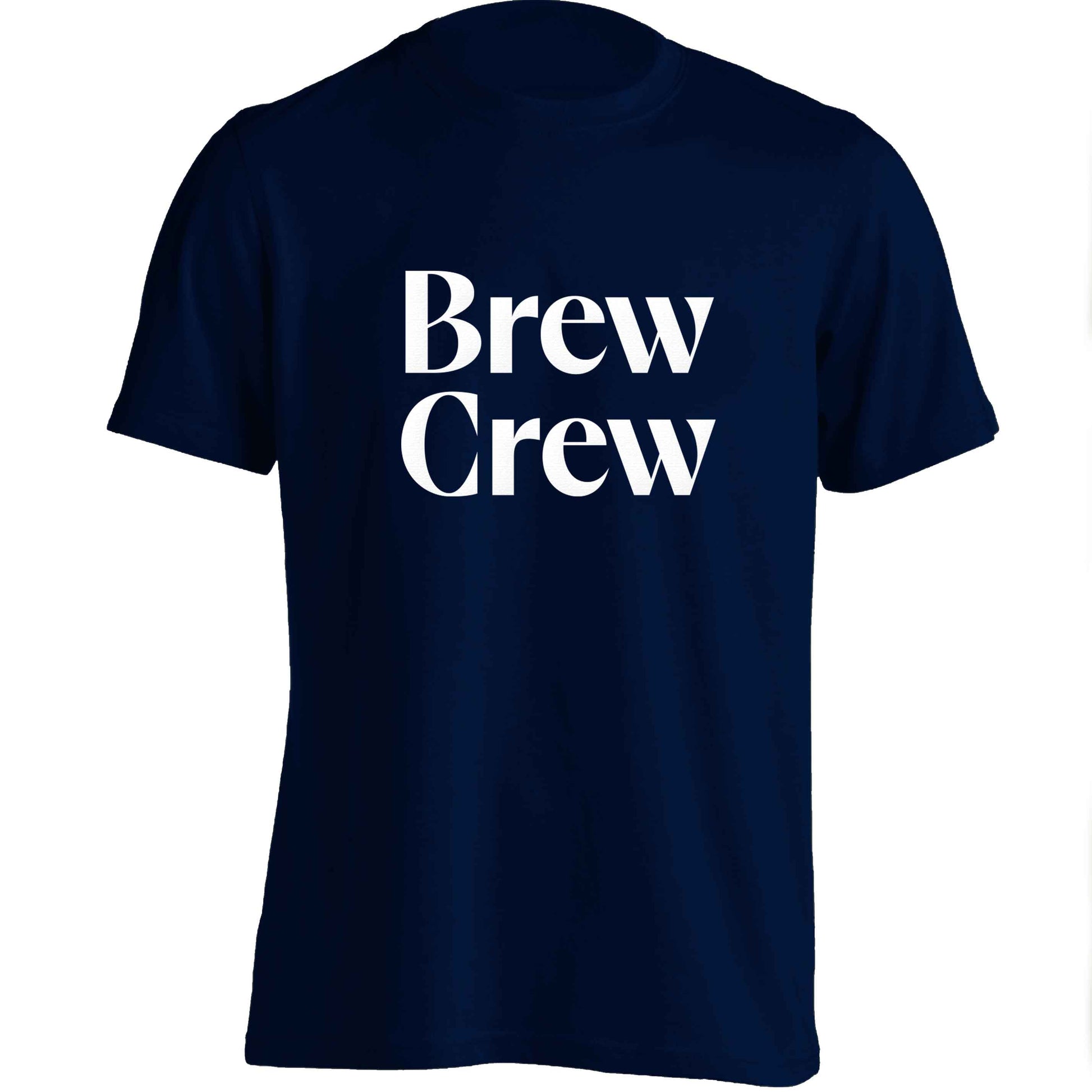 Brew crew adults unisex navy Tshirt 2XL