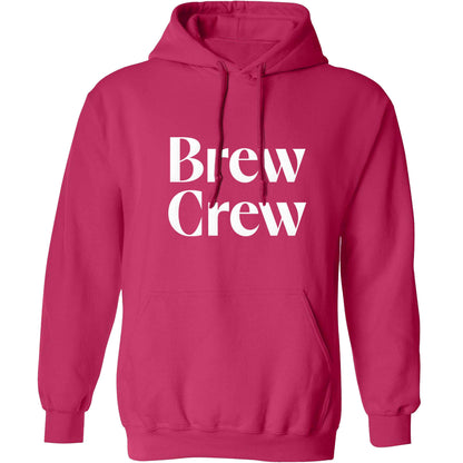 Brew crew adults unisex pink hoodie 2XL