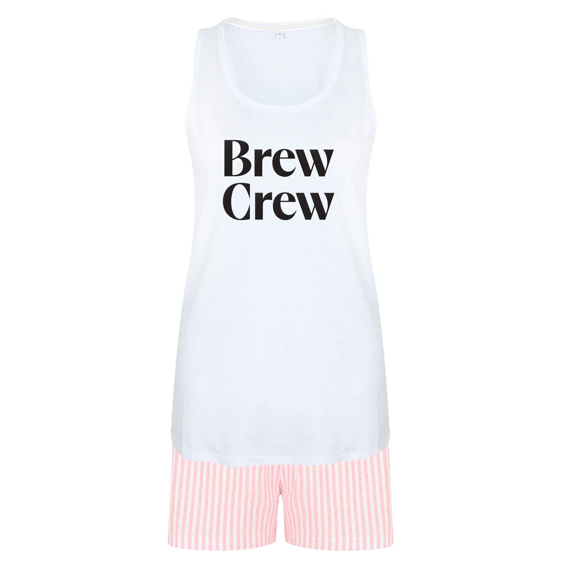 Brew crew size XL women's pyjama shorts set in pink 