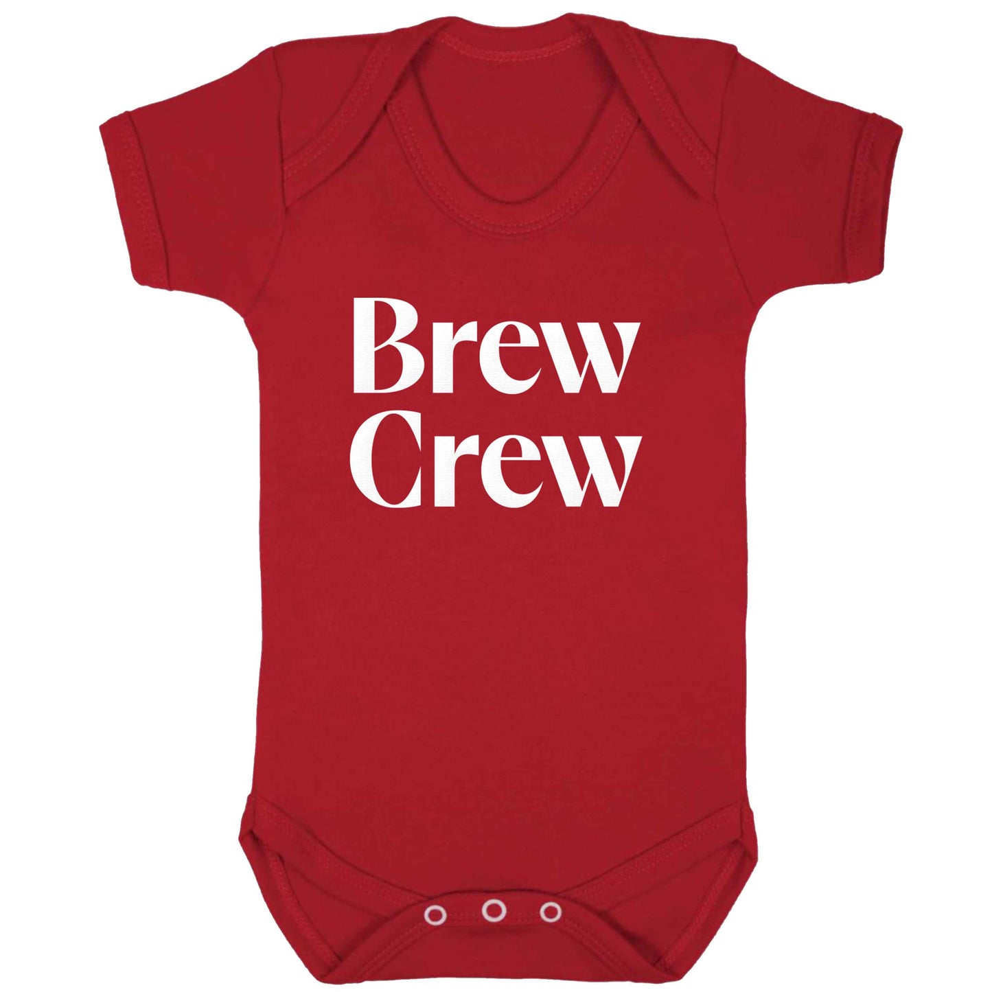 Brew crew baby bodysuit red 18-24 months