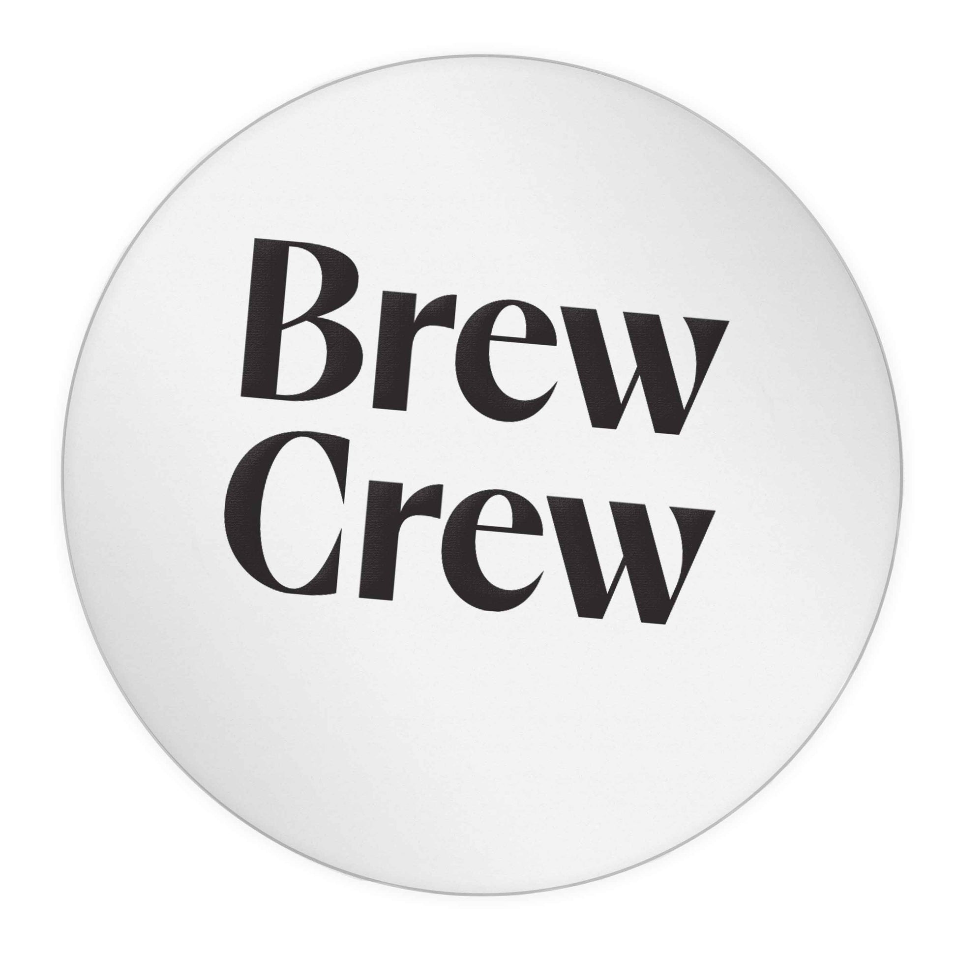 Brew crew 24 @ 45mm matt circle stickers